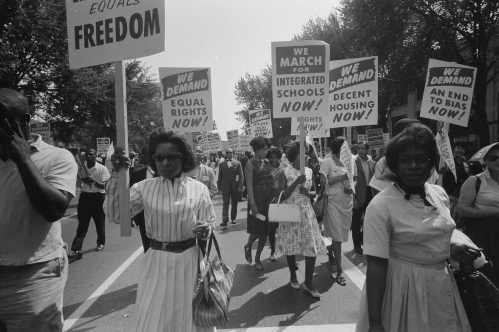 Civil rights march on Washington, D.C. 1963